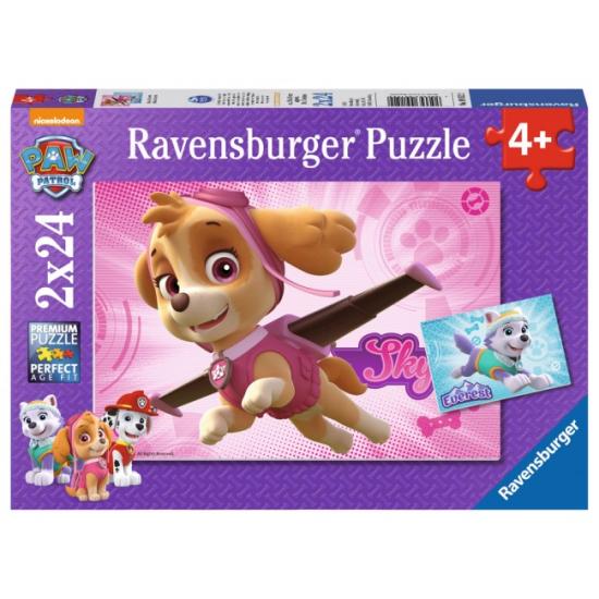 Ravensburger Puzzle Patrulha Canina Skye e Everest 2 x 24 Peças Ravensburger Puzzle Patrulha Canina Skye e Everest 2 x 24 Peças
