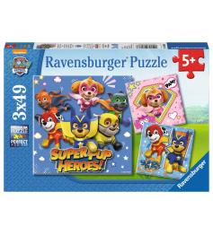 Puzzle Ravensburger Patrulha Pata SuperPup Heroes 3x49 Pcs