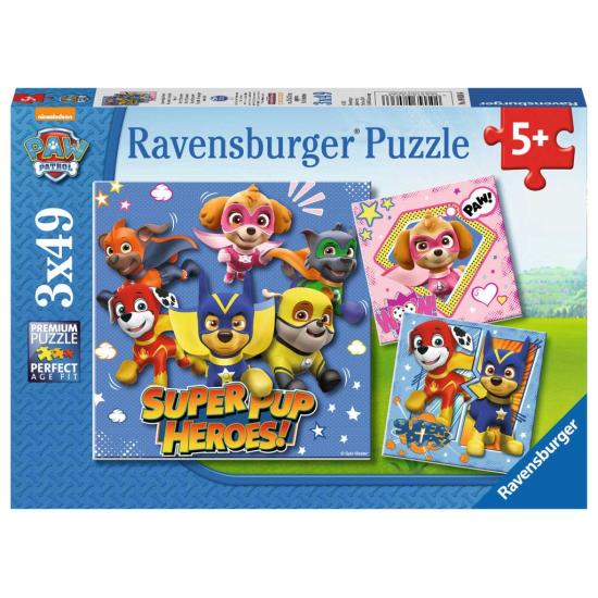 Puzzle Ravensburger Patrulha Pata SuperPup Heroes 3x49 Pcs
