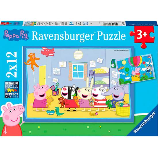 Puzzle Ravensburger Peppa Pig Adventures 2x12 peças