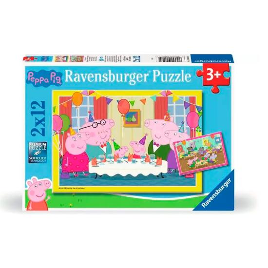Puzzle Ravensburger Celebração da Peppa Pig 2x12 peças