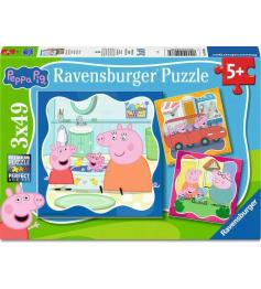 Puzzle Ravensburger Peppa Pig 3x49 Peças