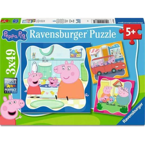 Puzzle Ravensburger Peppa Pig 3x49 Peças