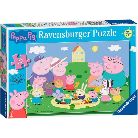 Ravensburger Puzzle Peppa Pig Família e Amigos de 35 Pzs Ravensburger Puzzle Peppa Pig Família e Amigos de 35 Pzs