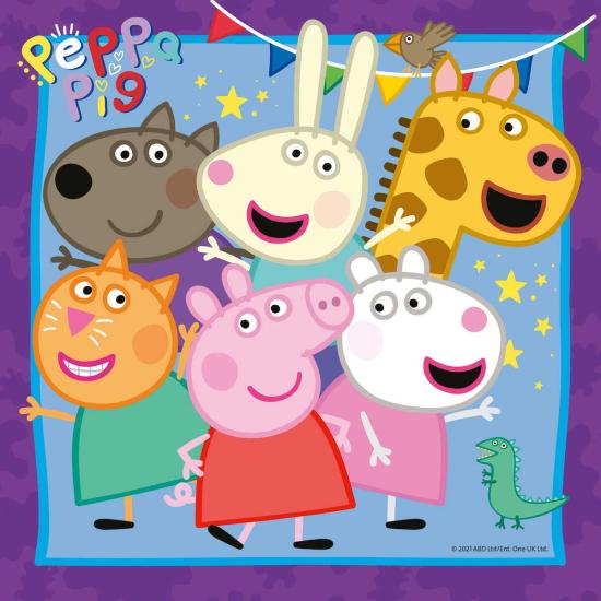 Puzzle Ravensburger Peppa Pig Família e amigos 3x49 peças