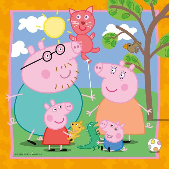 Puzzle Ravensburger Peppa Pig Família e amigos 3x49 peças