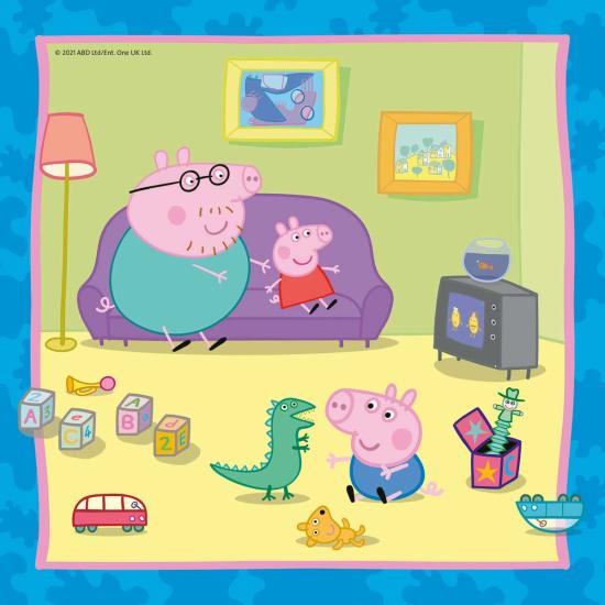 Puzzle Ravensburger Peppa Pig Família e amigos 3x49 peças