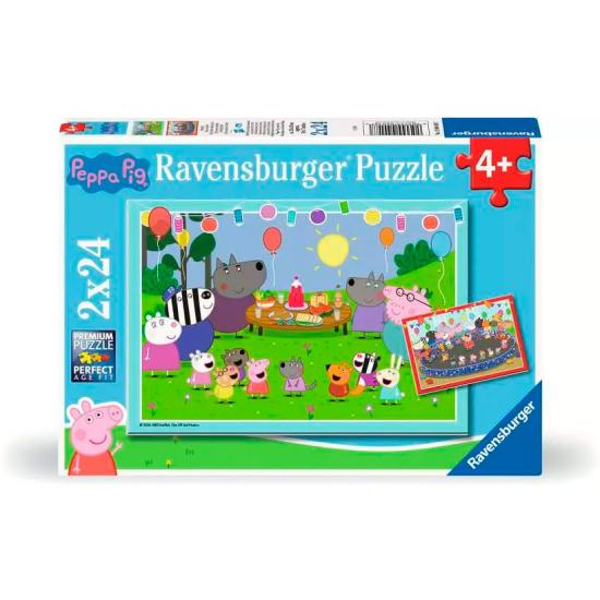 Puzzle Ravensburger Peppa Pig Festa 2x24 Peças