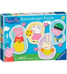 Puzzle progressivo Ravensburger Peppa Pig 10+12+14+16 peç