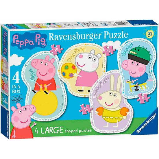 Puzzle progressivo Ravensburger Peppa Pig 10+12+14+16 peç