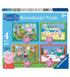 Puzzle progressivo Peppa Pig Ravensburger 12+16+20+24 peç