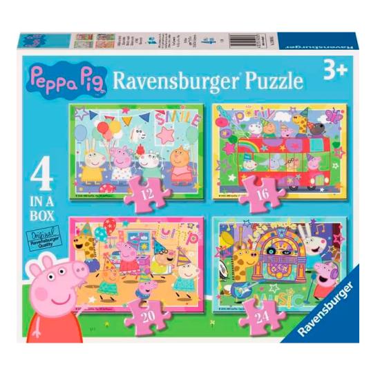 Puzzle Ravensburger Peppa Pig Progressivo de 12+16+20+24 Pç
