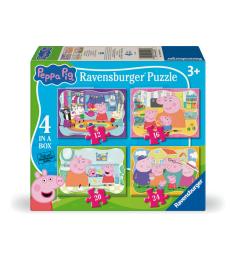 Puzzle Ravensburger Peppa Pig Progressivo de 12+16+20+24 Pç