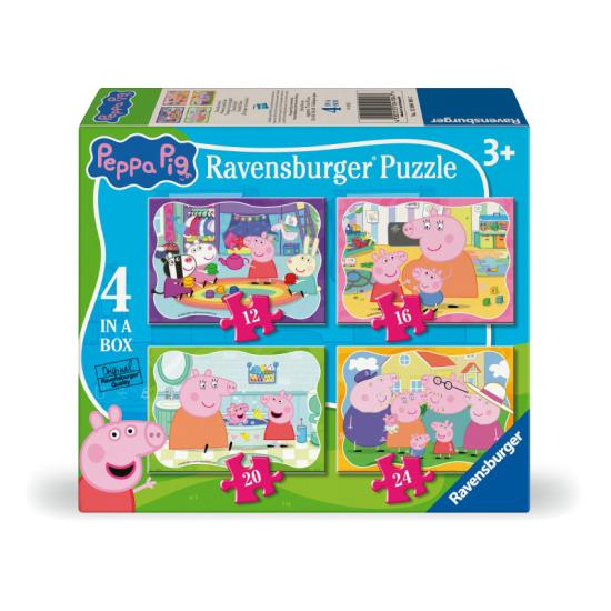 Puzzle Ravensburger Peppa Pig Progressivo de 12+16+20+24 Pç