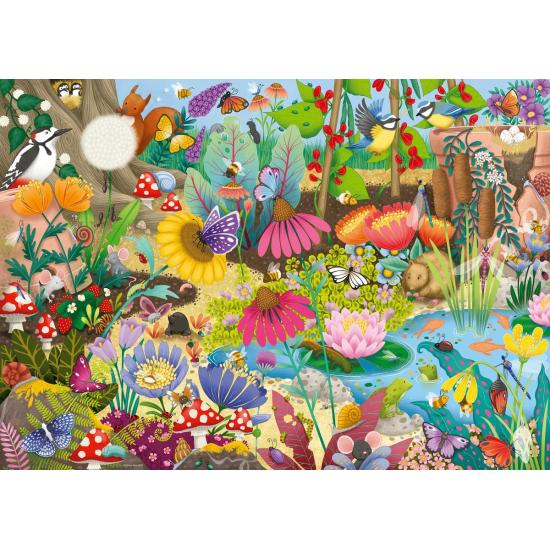 Puzzle Ravensburger Pequeno Mundo Jardim 1000 peças Puzzle Ravensburger Pequeno Mundo Jardim 1000 peças