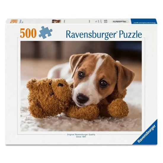 Puzzle Ravensburger Cachorrinho Com Ursinho De Pelúcia 500 Peças