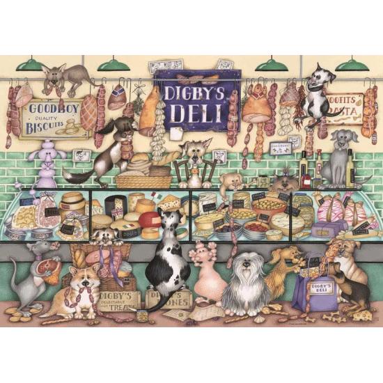 Puzzle Ravensburger Cães Elegantes Delicatessen Do Digby de 1000