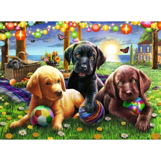 Puzzle Ravensburger Canine Picnic XXL 100 peças