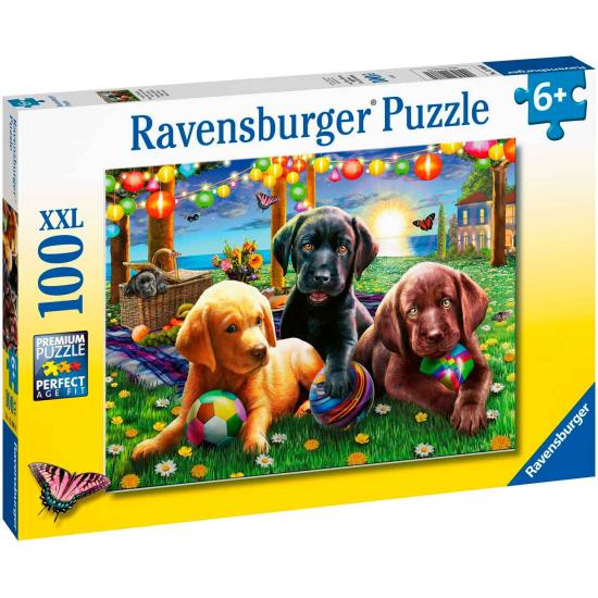 Puzzle Ravensburger Canine Picnic XXL 100 peças