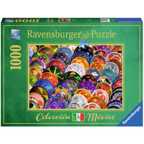 Pratos coloridos de Puzzle Ravensburger 1000 peças