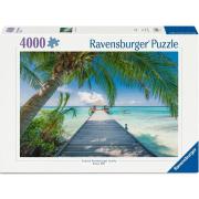 Puzzle Ravensburger Praia Dos Sonhos Nas Maldivas 4000 Peças