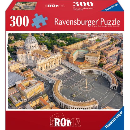 Puzzle Ravensburger Praça de São Pedro, Roma de 300 Peças Puzzle Ravensburger Praça de São Pedro, Roma de 300 Peças