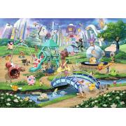 Puzzle Ravensburger Pokemon Eevee E Parkde 1000 peças