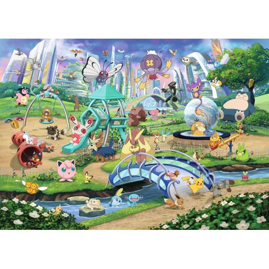 Puzzle Ravensburger Pokemon Eevee E Parkde 1000 peças