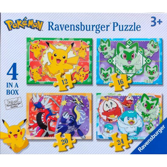 Puzzle Ravensburger Pokemon Progressivo de 12+16+20+24 Pç