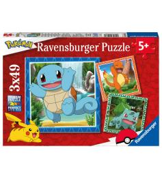 Puzzle Ravensburger Pokémon de 3x49 peças