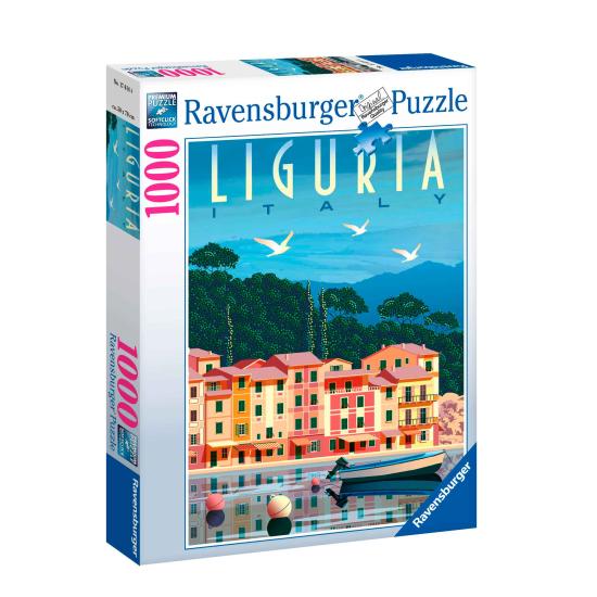 Puzzle Ravensburger Cartão Postal Ligúria de 1000 Pçs