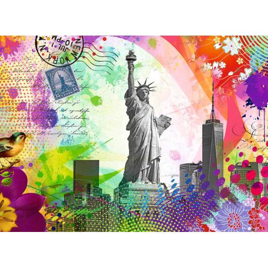 Puzzle Ravensburger Cartão Postal de Nova York de 500 Peças