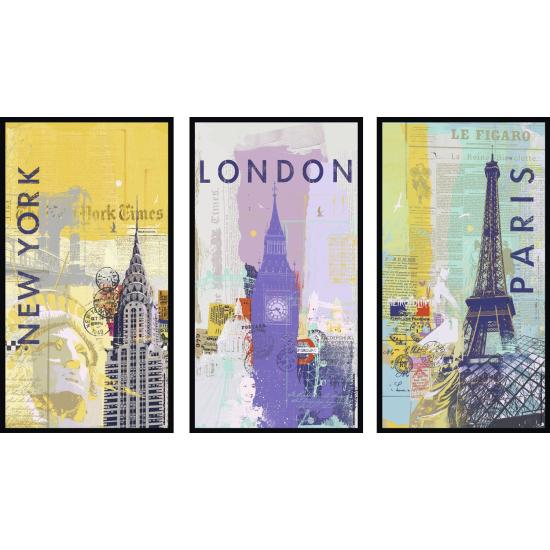 Puzzle de imprensa internacional Ravensburger 3 x 500 peç