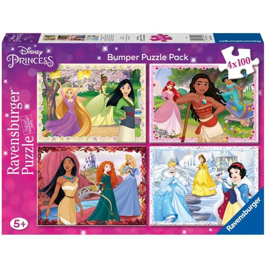 Puzzle Ravensburger Princesas Disney 4 x 100 peças