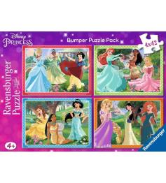 Puzzle Ravensburger Princesas Disney 4x42 Peças