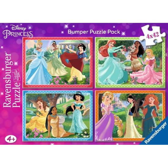Puzzle Ravensburger Princesas Disney 4x42 Peças Puzzle Ravensburger Princesas Disney 4x42 Peças