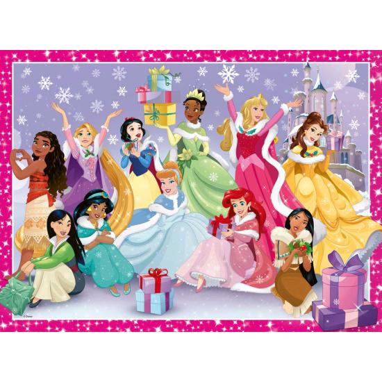 Puzzle Ravensburger Princesas da Disney no Natal XXL 200 Pçs