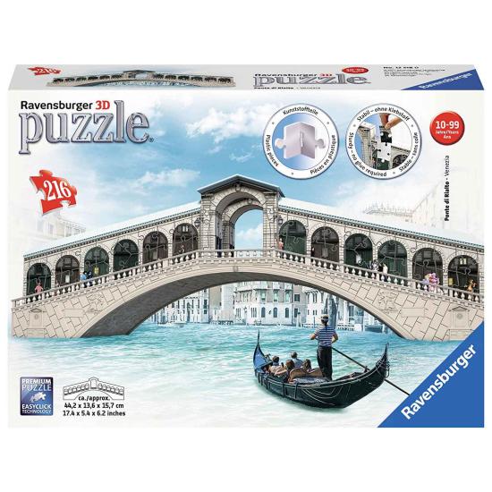 Puzzle Ravensburger Rialto Bridge 3D 216 peças
