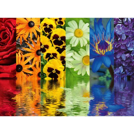 Puzzle de 500 peças com reflexos florais Ravensburger Puzzle de 500 peças com reflexos florais Ravensburger