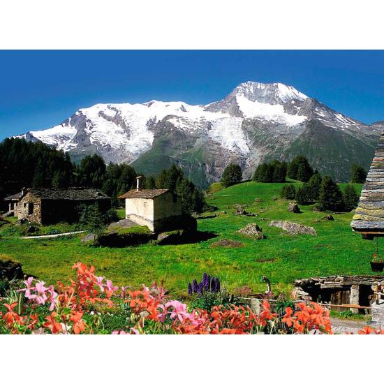 Puzzle Ravensburger Mountain Shelter nos Alpes, 1500 peça