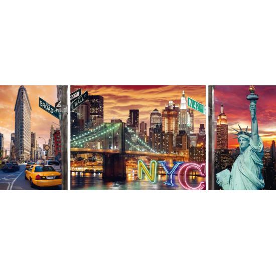Ravensburger Puzzle Sparkling New York, Tríptico de 1000