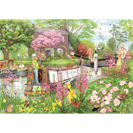 Puzzle Ravensburger River Cafe de 1000 peças