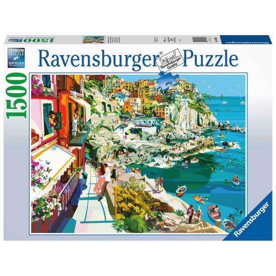 Puzzle Ravensburger Romance em Cinque Terre de 1500 peças