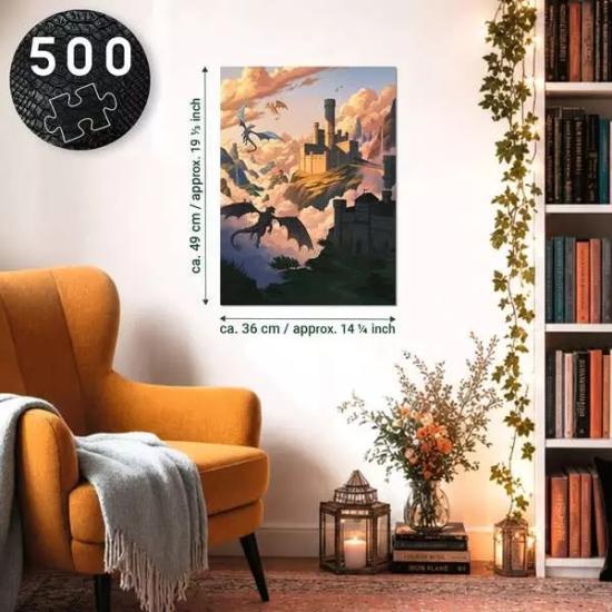 Puzzle Ravensburger Romantasy, Onyx Storm 500 Peças