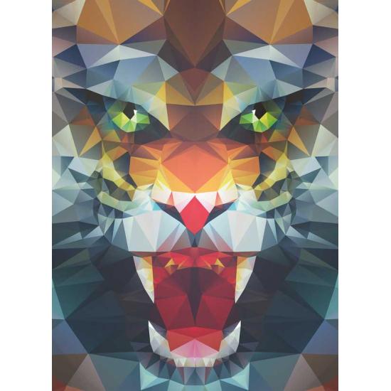 Puzzle Ravensburger Roar of Polygons 500 peças Puzzle Ravensburger Roar of Polygons 500 peças