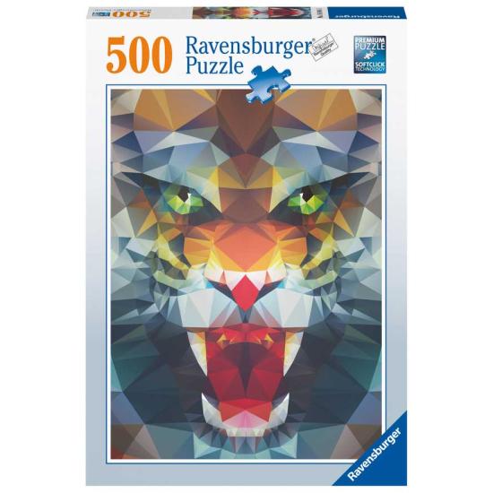 Puzzle Ravensburger Roar of Polygons 500 peças Puzzle Ravensburger Roar of Polygons 500 peças