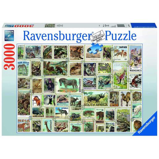 Selos de animais de Puzzle Ravensburger 3.000 peças