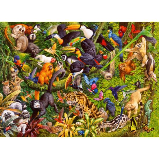 Puzzle Ravensburger Selva Animada XXL 200 peças Puzzle Ravensburger Selva Animada XXL 200 peças