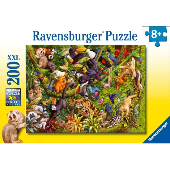 Puzzle Ravensburger Selva Animada XXL 200 peças Puzzle Ravensburger Selva Animada XXL 200 peças