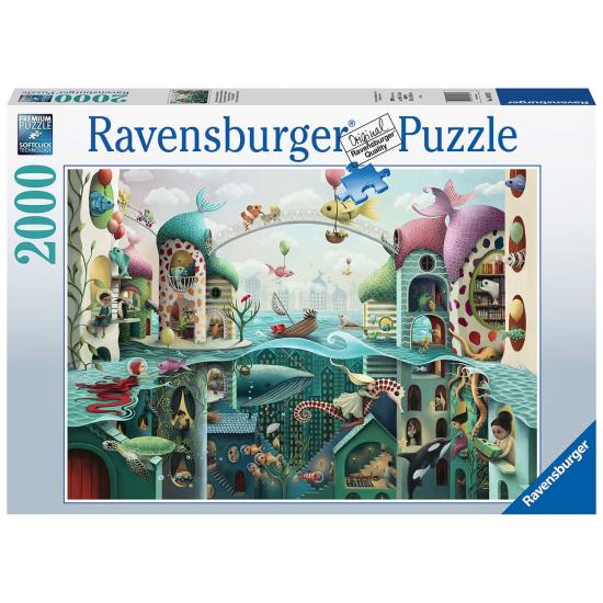Puzzle Ravensburger Se o Peixe Pudesse Andar 2000 Peças